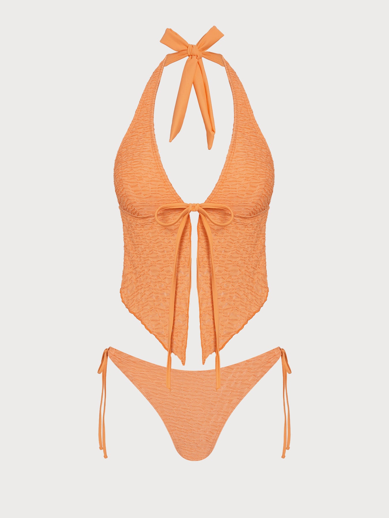 Women's Knitted Polyester Tankini Set Tankinis - SAMIOLSWIM