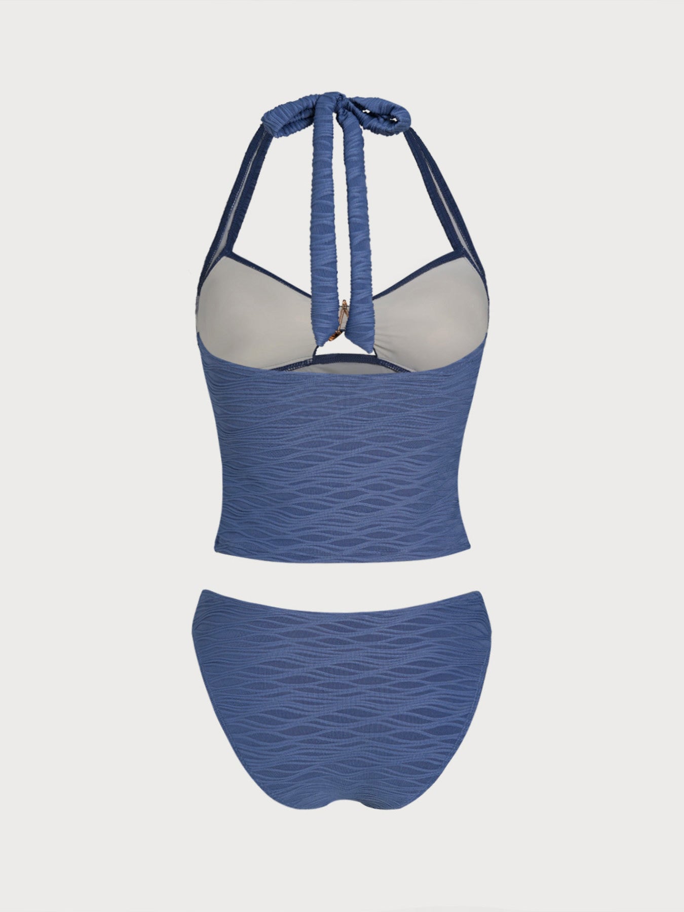 Women's Knitted Polyester Tankini Set Tankinis - SAMIOLSWIM