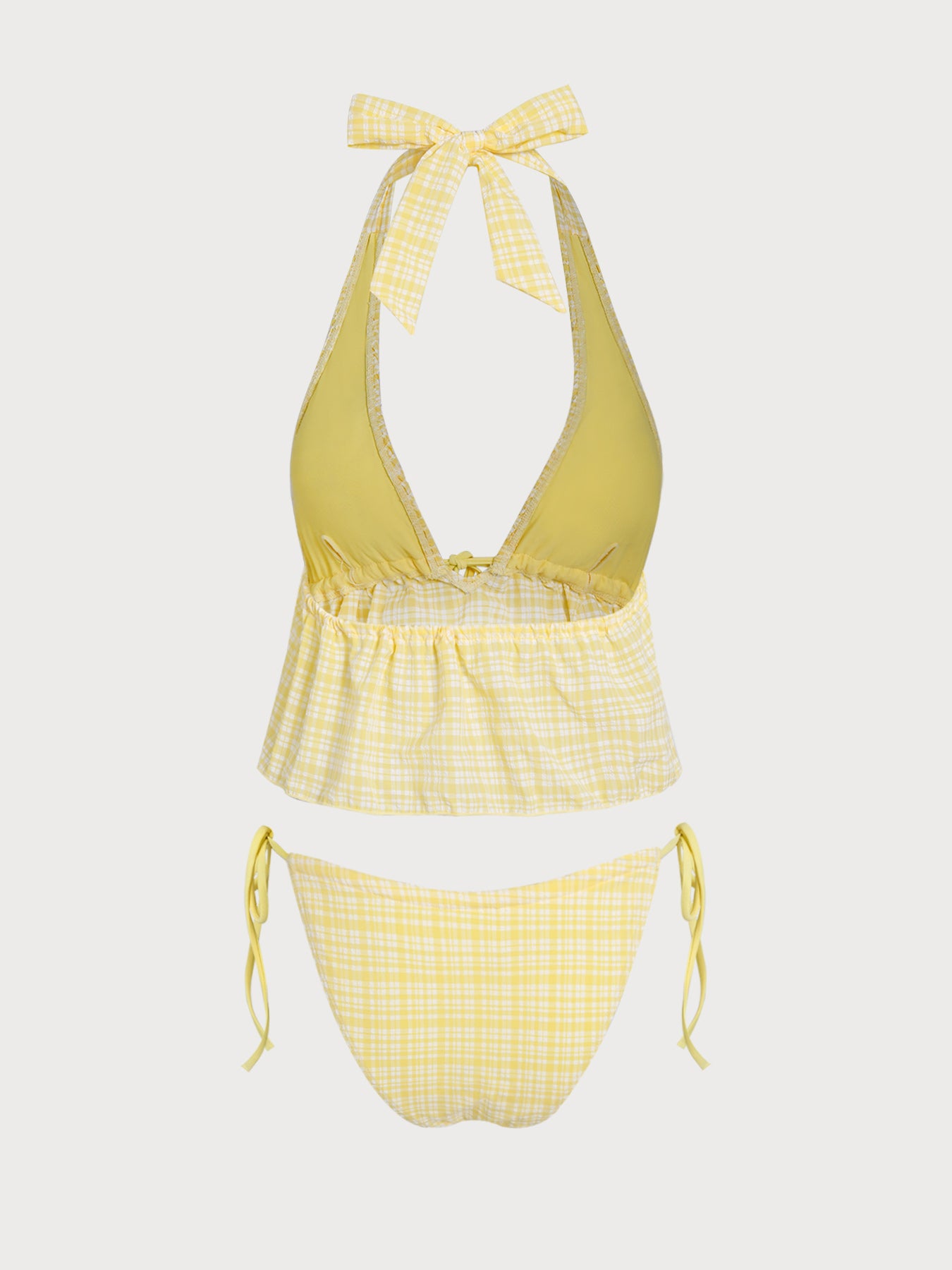 Women's Knitted Polyester Tankini Set Tankinis - SAMIOLSWIM