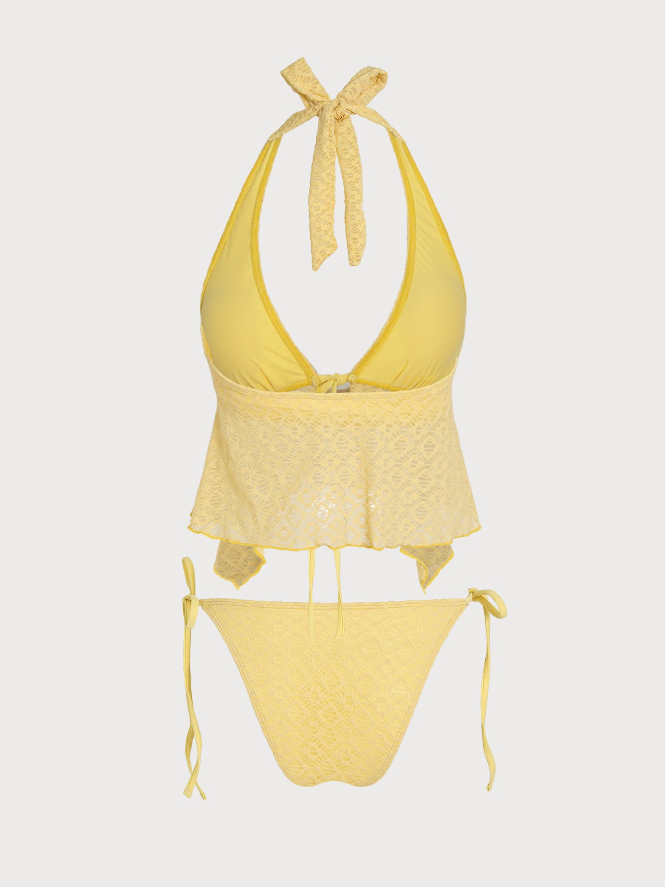 Women's Knitted Polyester Tankini Set - SAMIOLSWIM - 01