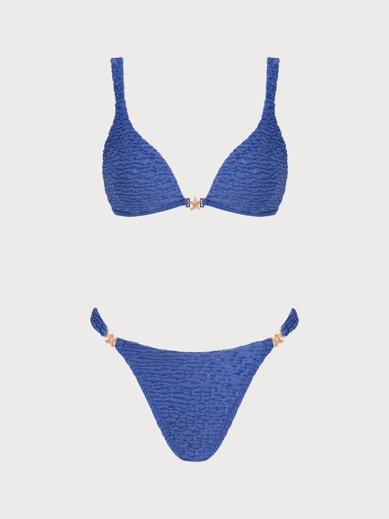 Women's Knitted Polyester Trim Bikini Set Bikinis - SAMIOLSWIM