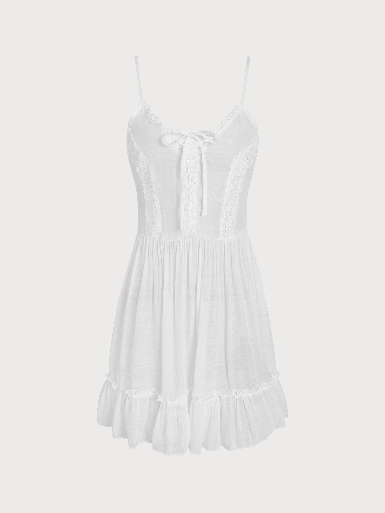 Women's Knitted Strappy Beach Cover-up Cover-ups - SAMIOLSWIM