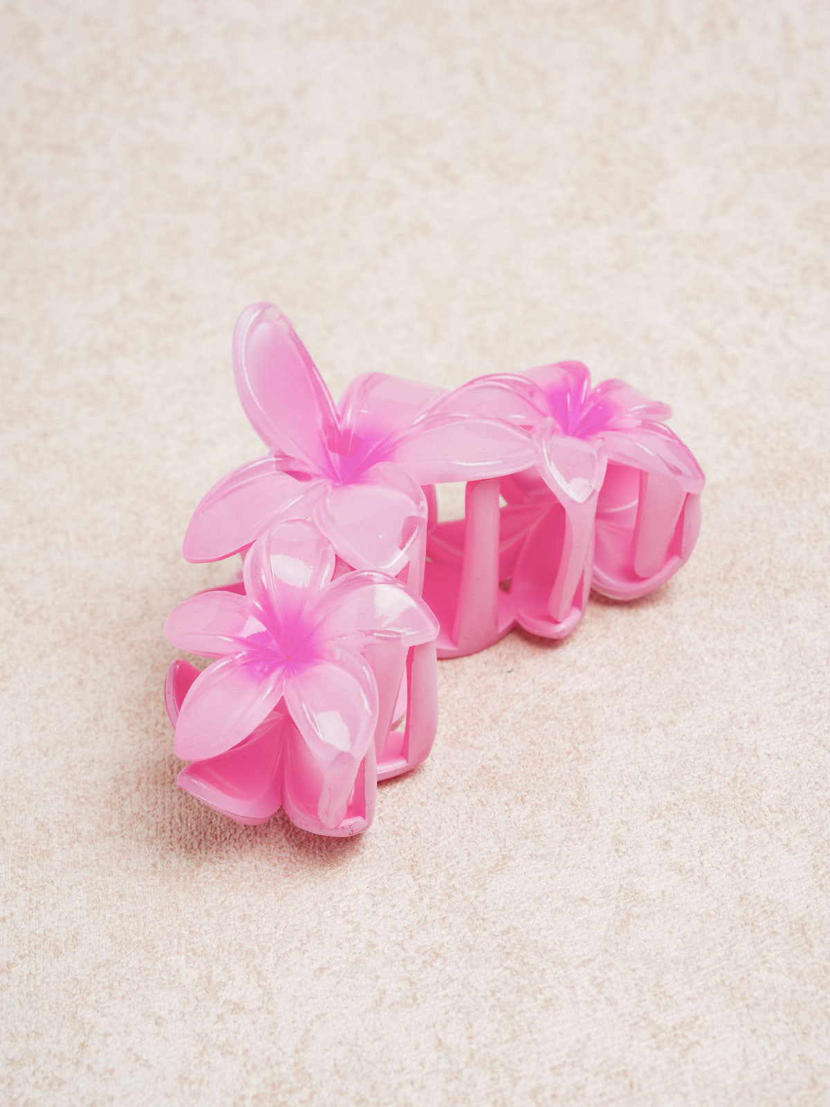 Women's Plumeria Cute Clip Hair Accessory Pink Hair Accessories - SAMIOLSWIM